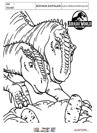 jurasic-world boyama sayfaları
